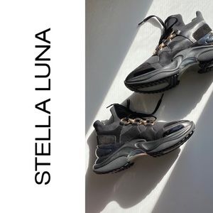 ✨BRAND NEW✨ STELLA LUNA Chunky Chain Embellished Patchwork Sneakers